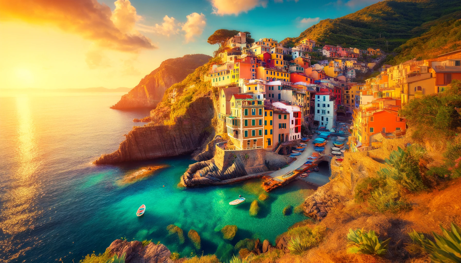 DALL·E 2025-01-02 20.57.40 - A stunning and vibrant view of the Cinque Terre in Italy. Colorful cliffside houses perched above the azure Mediterranean Sea, surrounded by rugged cl DALL·E 2025-01-02 20.57.40 - A stunning and vibrant view of the Cinque Terre in Italy. Colorful cliffside houses perched above the azure Mediterranean Sea, surrounded by rugged cl